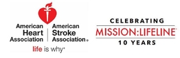 American Heart Association and Mission:Lifeline logo